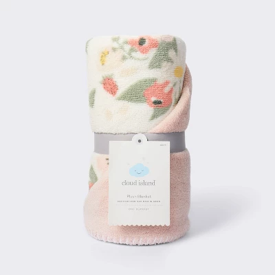 Plush Baby Blanket - Floral - Cloud Island™ 5 Plush Baby Blanket - Floral - Cloud Island™ - Image 3