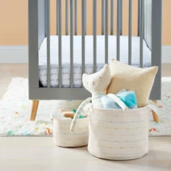 Round Bin With Slub Stitching - Cloud Island™