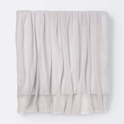 Crib Skirt Tulle - Cloud Island™ Gray 3 Crib Skirt Tulle - Cloud Island™ Gray