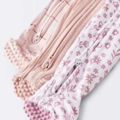 Baby Girls' 3pk Floral Tight Fit Sleep N' Play - Cloud Island™ Peach -My baby GUEST 0a2bd300 83d3 444e a17f f022971aa30a