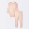 Baby Girls' 2pc Soft Blend Top & Bottom Set - Cloud Island™ Pink -My baby GUEST 0aa406d4 31f4 4d4f 919e 3800ecd72eed