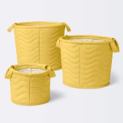 Quilted Fabric Small Round Storage Basket - Yellow - Cloud Island™ -My baby GUEST 0b733d0a 2113 4887 b178 9085c321a75c 2