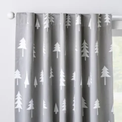 Blackout Curtain Panel Trees - Cloud Island Gray -My baby GUEST 0c1a6528 cfb3 4264 aa09 1708c1a308f8