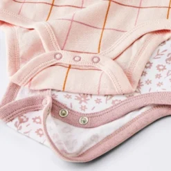 Baby Girls' 4pk Floral Short Sleeve Bodysuits - Cloud Island™ Peach/Pink -My baby GUEST 0d4099f3 f0ea 4293 9723 5248a5c45a45