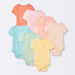 Baby 7pk Short Sleeve Bodysuit - Cloud Island™ Turquoise Blue -My baby GUEST 153ba0b3 3311 468e a375 d8b5cc67691c