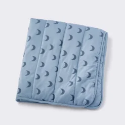 Rayon From Bamboo Jersey Quilted Blanket - Moons - Blue - Cloud Island™ -My baby GUEST 16127b53 32ab 4c90 962a d6298d5d0535