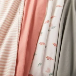 Flannel Baby Blanket - Coral Dinosaurs - 4pk - Cloud Island™ -My baby GUEST 16189e93 6b85 43ac 925f 5b02574806e8