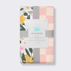 Fitted Jersey Crib Sheet - Painterly Floral - 2pk - Cloud Island™ -My baby GUEST 16b9b6bf 3764 4601 95c5 21504471d4c4