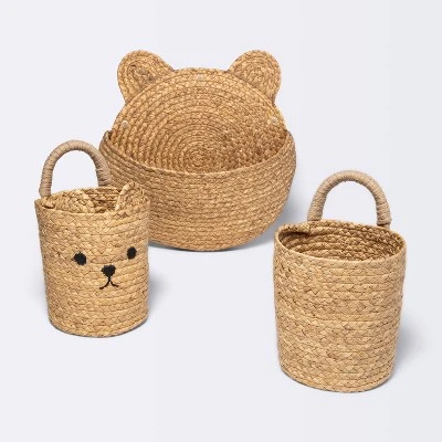 Hanging Wall Storage Basket - Cloud Island™ - Bear 5 Hanging Wall Storage Basket - Cloud Island™ - Bear - Image 3