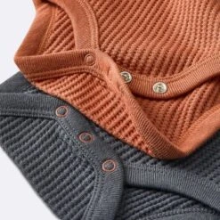 Baby 3pk Waffle Long Sleeve Bodysuit - Cloud Island™ Orange -My baby GUEST 1ad01eba 951c 4ef7 819f 5ccece1186cf