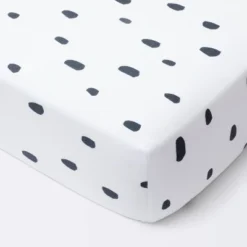 Dash Marks Crib Fitted Sheet - Cloud Island™ White/Gray -My baby GUEST 1df54df0 d2d6 49ef b6b7 1581a8d8e61b