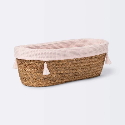 Natural Weave Oval Storage Bin With Waffle Weave Liner - Cloud Island™ 7 Natural Weave Oval Storage Bin With Waffle Weave Liner - Cloud Island™ - Image 5