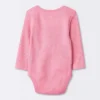 Baby Girls' 3pk Long Sleeve Waffle Bodysuit - Cloud Island™ Pink -My baby GUEST 215eaead abb5 4c79 884b 10fb763ac5c2
