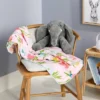Jersey Knit Reversible Baby Blanket Floral - Cloud Island™ - White -My baby GUEST 23c6b666 2600 4e05 a259 46bc768cc150