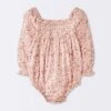 Baby Girls' Floral Smocked Romper - Cloud Island™ Pink -My baby GUEST 25633517 5b54 4a1e 91d9 5bda74b2d8fe