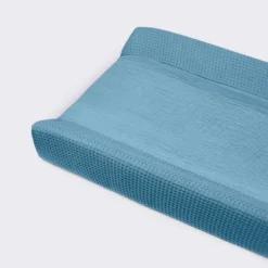 Muslin Waffle Changing Pad Cover - Blue - Cloud Island™ -My baby GUEST 25d75fd4 d1f1 43b2 a2b2 0c3c3f4cf993