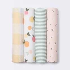 Flannel Baby Blankets Citrus - Cloud Island™ 4pk -My baby GUEST 266f5ff7 1456 42f1 89ae 0d0bc64a3bc0