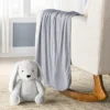 Rayon From Bamboo Swaddle Baby Blanket - Gray - Cloud Island™ -My baby GUEST 29e87973 5637 4839 8ad0 ca18e83fb88b