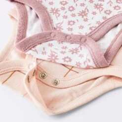 Baby Girls' 4pk Floral Long Sleeve Bodysuits - Cloud Island™ Peach/Pink -My baby GUEST 2aa15f26 c9a4 4abe 887a fb4e3bef33a2