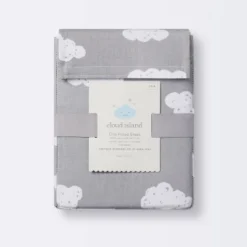 Crib Fitted Sheet Clouds - Cloud Island™ Gray -My baby GUEST 34e857bd 9e49 4e3d 81ab a4485fed11d8