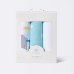 Muslin Swaddle Blankets Adventure Awaits 3pk - Cloud Island™ Light Blue -My baby GUEST 34ef9cb0 c162 4737 b1c7 c8fd0aebe640