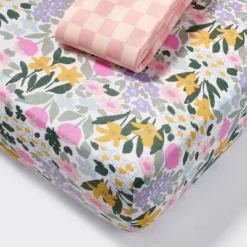 Fitted Jersey Crib Sheet - Painterly Floral - 2pk - Cloud Island™ -My baby GUEST 35cad0bb 9e95 4668 96b7 9c68a2967746