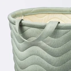 Quilted Fabric Large Round Storage Basket - Green - Cloud Island™ 6 Quilted Fabric Large Round Storage Basket - Green - Cloud Island™ -My baby GUEST 35d346f0 847a 4b00 b196 a6bc39874301