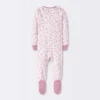 Baby Girls' 3pk Floral Tight Fit Sleep N' Play - Cloud Island™ Peach -My baby GUEST 38209f23 d13a 4f3d bfec 11310c8831b5