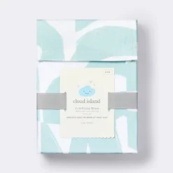 Fitted Crib Sheet Tile Print - White/Seafoam - Cloud Island™ -My baby GUEST 3c6e53cb 5e41 4b87 a6c8 28fe98e7313f