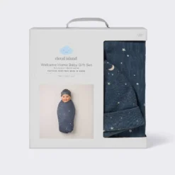 Hospital Muslin Swaddle And Hat Gift Set - 2ct - Blue Stars- Cloud Island™ -My baby GUEST 3c870036 560b 4bb2 abf1 78e39f35bdd6