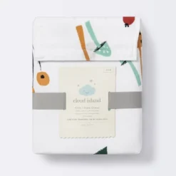 Fitted Crib Sheet Foilage - Cloud Island™ -My baby GUEST 41968646 4a1c 4fb0 91d4 e985ca25d417