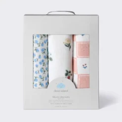 Muslin Swaddle Baby Blanket - Traditional Floral - 3pk - Cloud Island™ -My baby GUEST 423f2821 8d0c 4f4b b7c4 9d1b30c1c42c