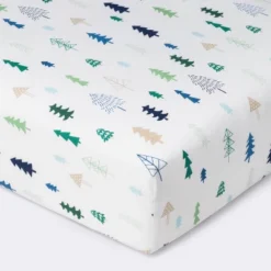 Crib Fitted Sheet Trees - Cloud Island™ - Blue -My baby GUEST 4366f829 cec2 4067 8dad d8d1fbb21b83