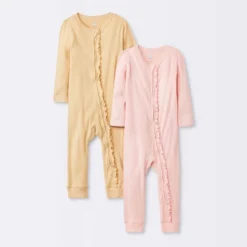 Baby 2pk Basic Wide Rib Romper - Cloud Island™ Pink -My baby GUEST 565ff6e3 05ac 44e0 baf2 39aaa26dc3b8