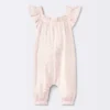 Baby Girls' Floral Modal Jersey Long Legged Romper - Cloud Island™ Pink -My baby GUEST 58e63fe5 4d75 4f97 a668 587fc63a8c14