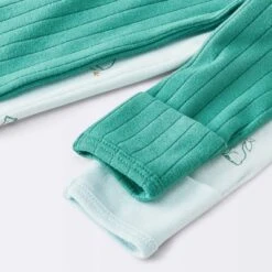 Baby Boys' 2pk Cozy Wide Ribbed Animals Sleep N' Play - Cloud Island™ Blue -My baby GUEST 60e604d6 0867 4d99 8d16 0f40a3f644d0