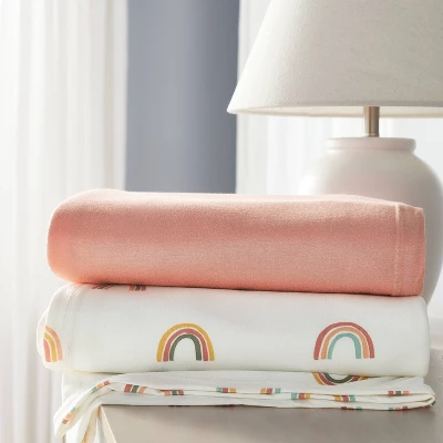 Jersey Swaddle Blanket 2pk - Cloud Island™ Rainbows 3 Jersey Swaddle Blanket 2pk - Cloud Island™ Rainbows