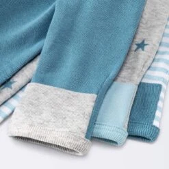 Baby Boys' 3pk Basic Romper - Cloud Island™ Sky Blue Preemie -My baby GUEST 638ba981 3512 4a1d 8964 06832920a058