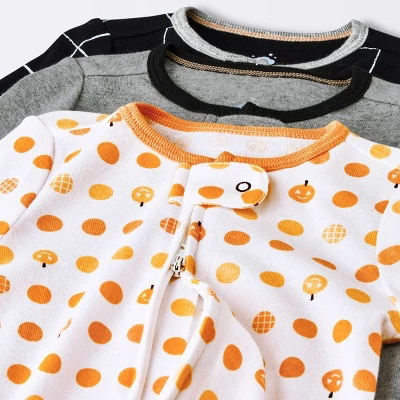 Baby 3pk Halloween Sleep N' Play - Cloud Island™ Orange 4 Baby 3pk Halloween Sleep N' Play - Cloud Island™ Orange - Image 2