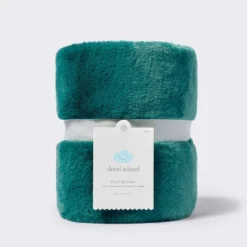 Solid Satin Edge Plush Baby Blanket - Green - Cloud Island™ -My baby GUEST 6eb28f41 93ad 4c5e 9d89 5f30394abb3d