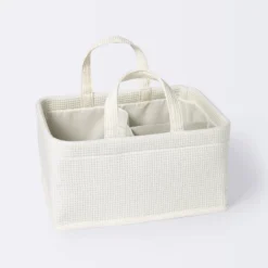 Waffle Weave Rectangular Diaper Caddy With Handles - Cloud Island™ -My baby GUEST 6f8c7b6a c42b 4b59 9fe7 ca31b08d42d8