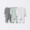 Baby 3pk Basic Romper - Cloud Island™ Gray Preemie 1 Baby 3pk Basic Romper - Cloud Island™ Gray Preemie -My baby GUEST 745deae8 48ce 41a0 a53d faf16b0bf20a