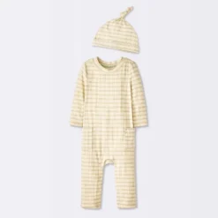 Baby Jacquard Checkered Romper & Hat - Cloud Island™ Tan 9 Baby Jacquard Checkered Romper & Hat - Cloud Island™ Tan -My baby GUEST 7757c850 658c 4c05 be03 218cf0cd0713
