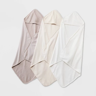 Baby 3pk Muslin Hooded Towel - Cloud Island™ 6 Baby 3pk Muslin Hooded Towel - Cloud Island™ - Image 4