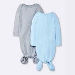 Baby Boys' 2pk Basic Waffle Gowns - Cloud Island™ Gray -My baby GUEST 7afd9ffd 3142 4a22 b333 a3b1d9b40993