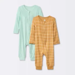 Baby Boys' 2pk So Very Soft Modal Blend Romper - Cloud Island™ Rust/Blue -My baby GUEST 7e8fd6a9 763d 4883 ab35 a44dd9869d7d