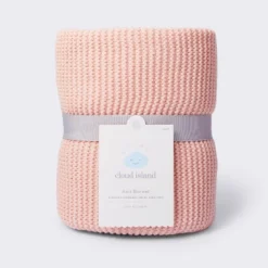 Knit Baby Blanket - Pink - Cloud Island™ -My baby GUEST 7edbeb82 0fd1 4e8b aae3 5873fcba449b