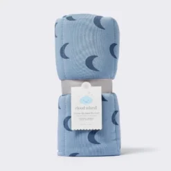 Rayon From Bamboo Jersey Quilted Blanket - Moons - Blue - Cloud Island™ -My baby GUEST 8314f34a dfc2 45fe 8904 0c92bc54de4e