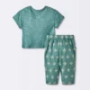 Baby Boys' 2pc Plus Graphic T-Shirt & Gauze Pants Set - Cloud Island™ Blue -My baby GUEST 83838c90 d950 4171 acf9 a3d5945b99ce
