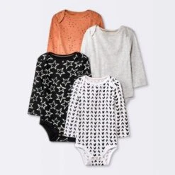 Baby 4pk Basic Orchard Fox Long Sleeve Bodysuit - Cloud Island™ Cream -My baby GUEST 8556988e fb9b 4f0c 8cab 4377a4182a43